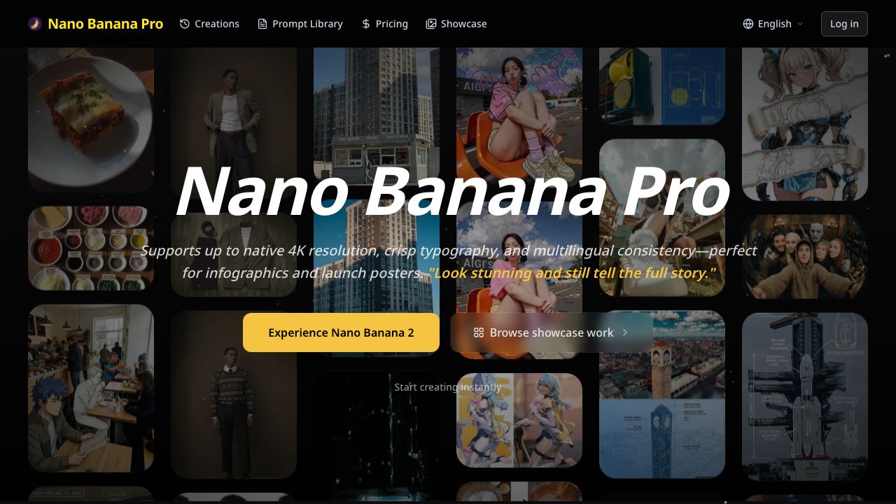 Nano Banana Pro-1 网站截图