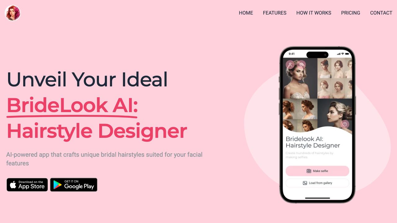 BrideLook AI: Hairstyle Designer 网站截图