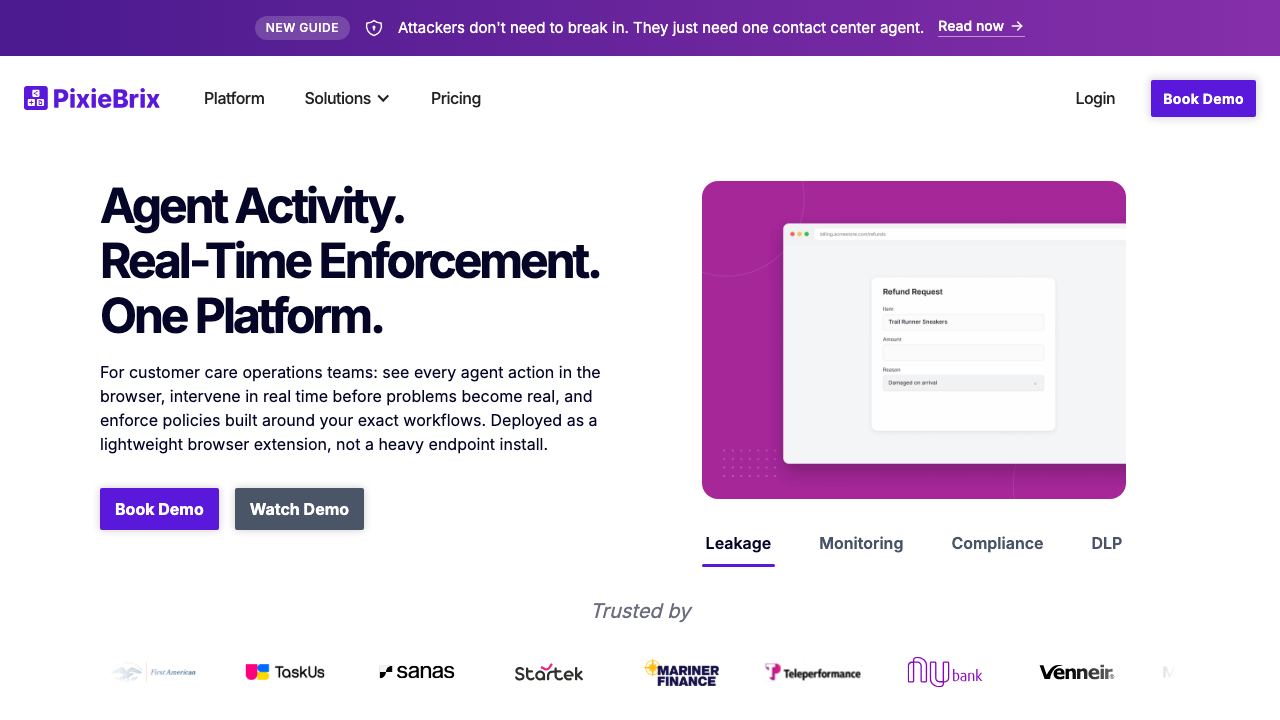 PixieBrix website screenshot