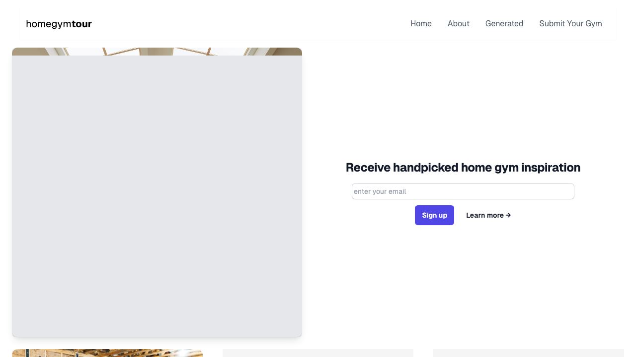 Home Gym Tour (Beta) 网站截图