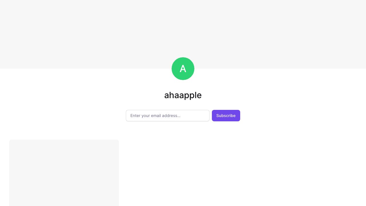 AhaApple 网站截图