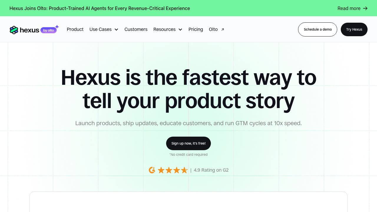 Hexus 网站截图