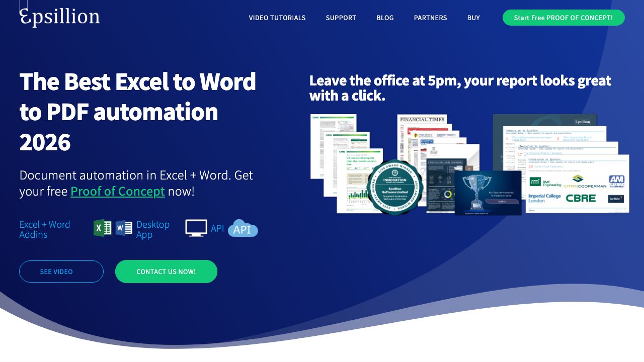 Epsillion website screenshot