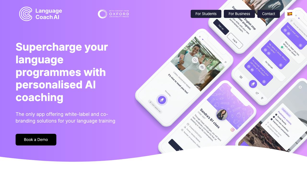 English Coach AI 网站截图