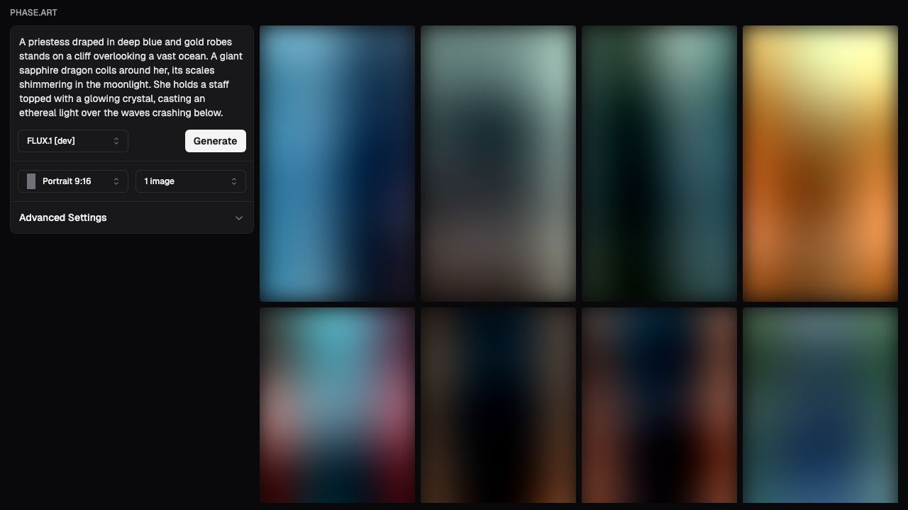 Phase website screenshot