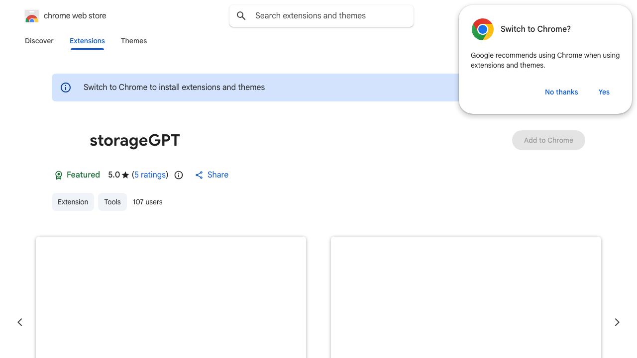 storageGPT 网站截图