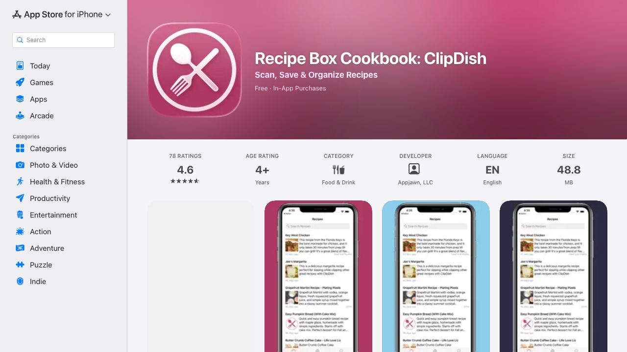 ClipDish 网站截图