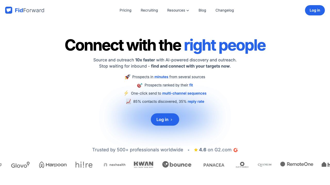 FidForward 网站截图