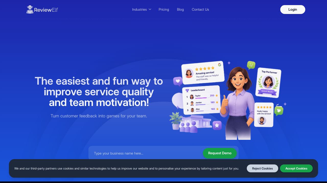 ReviewElf website screenshot