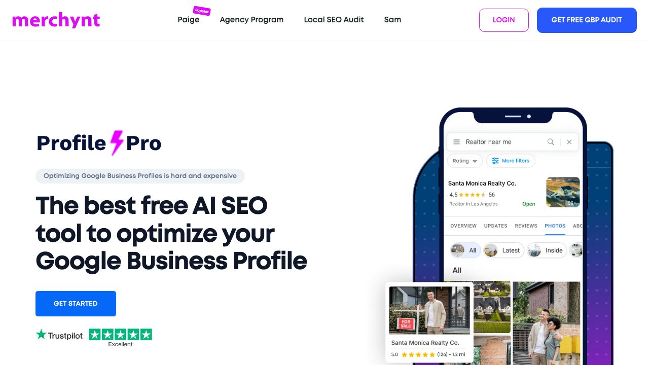 ProfilePro 网站截图