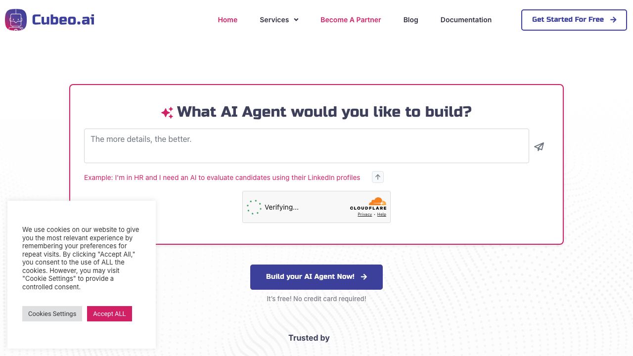 Cubeo AI 网站截图