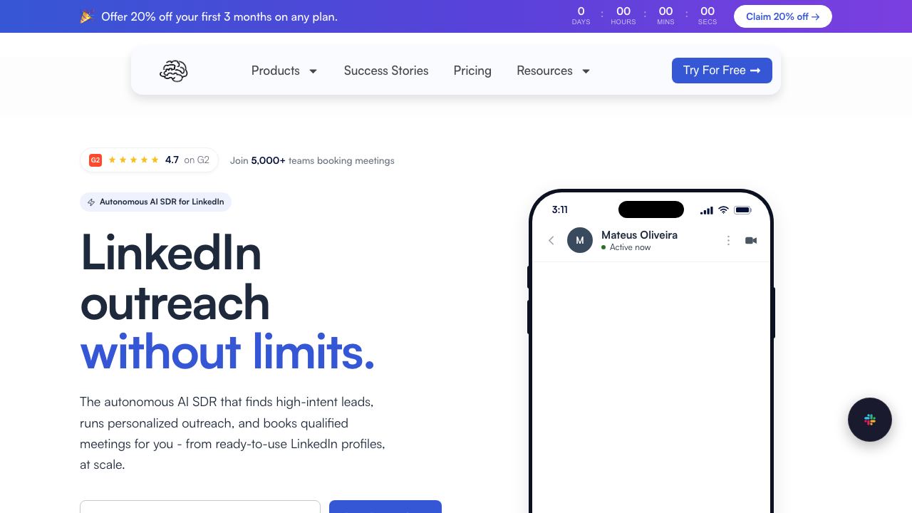 Second Brain Labs 网站截图