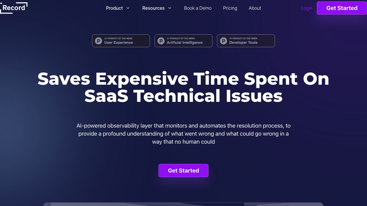 Record 3.0 website screenshot