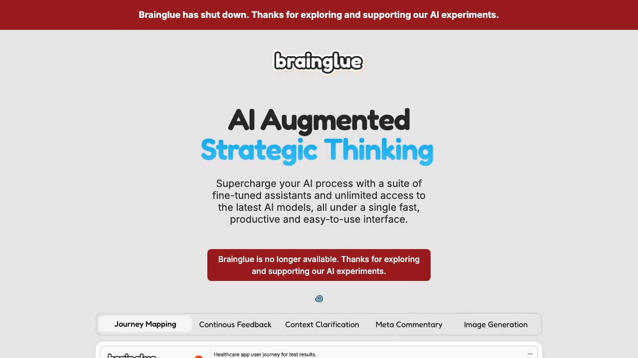 Brainglue 网站截图