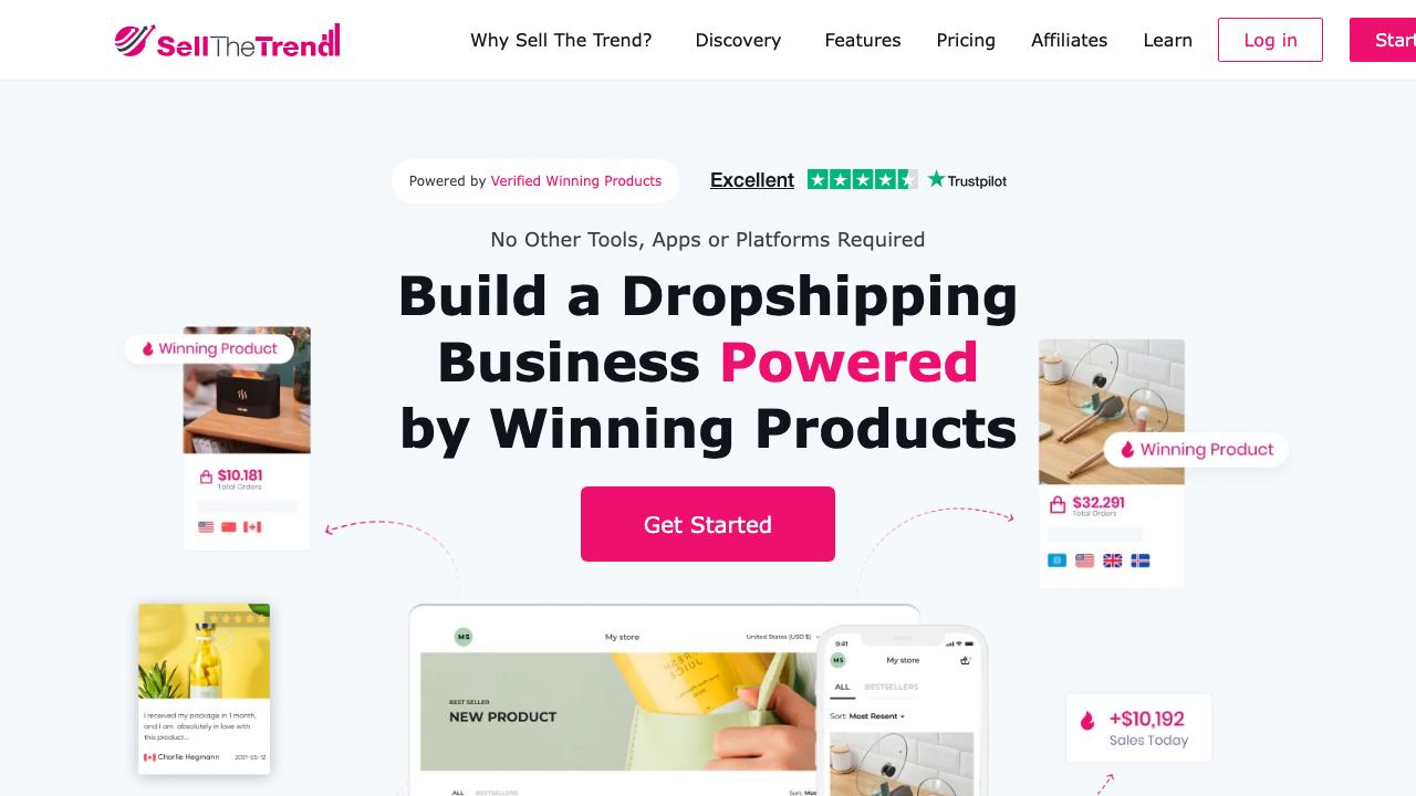 Sell The Trend website screenshot