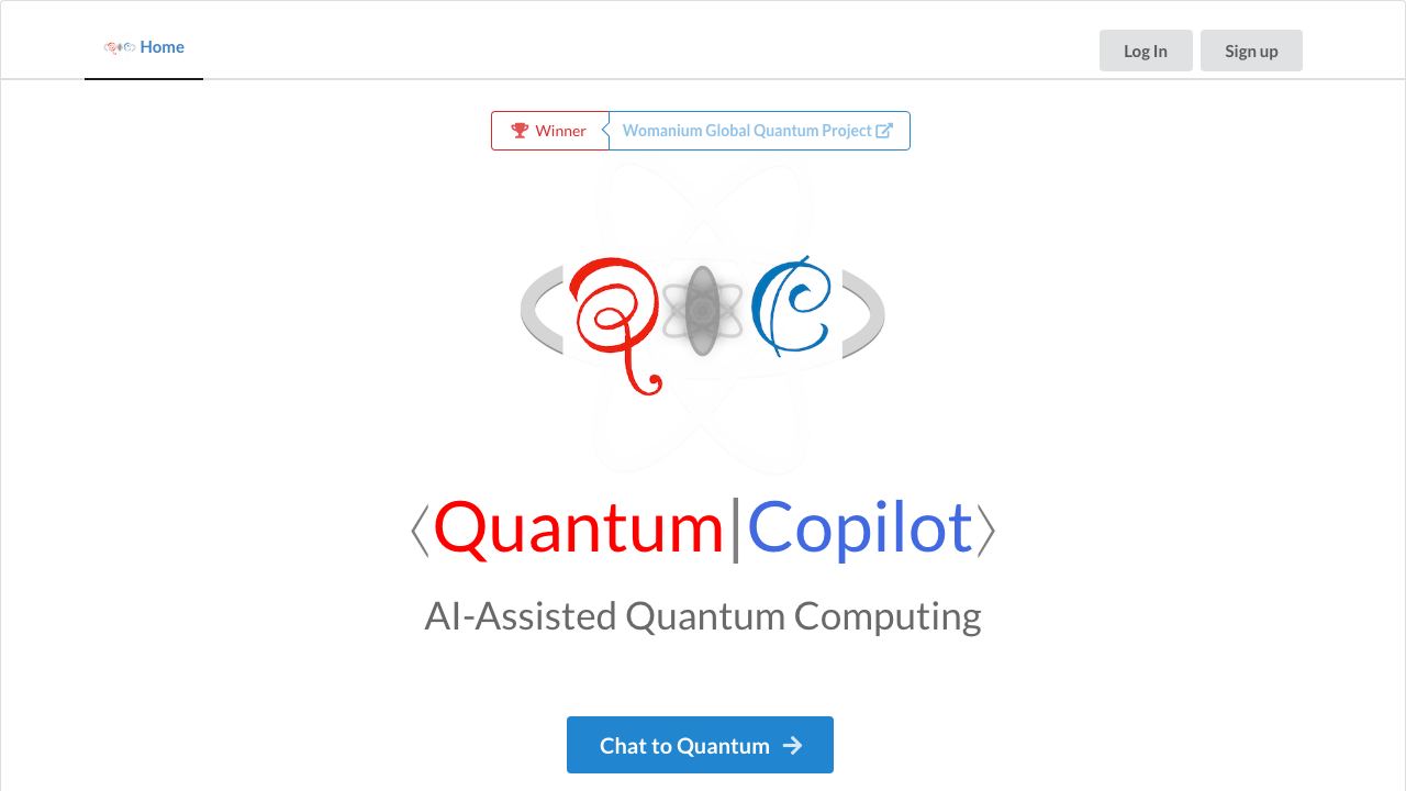 Quantum Copilot 网站截图