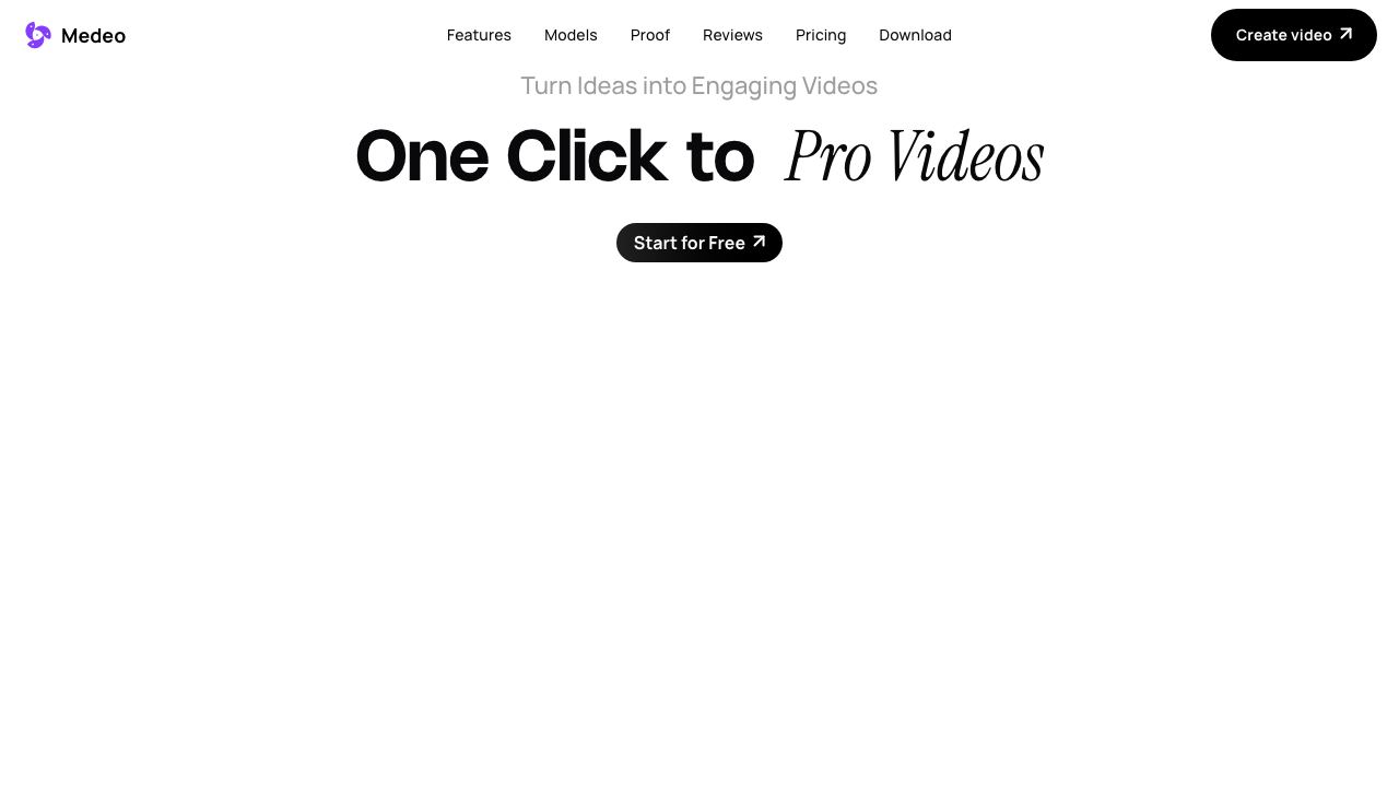 Medeo website screenshot
