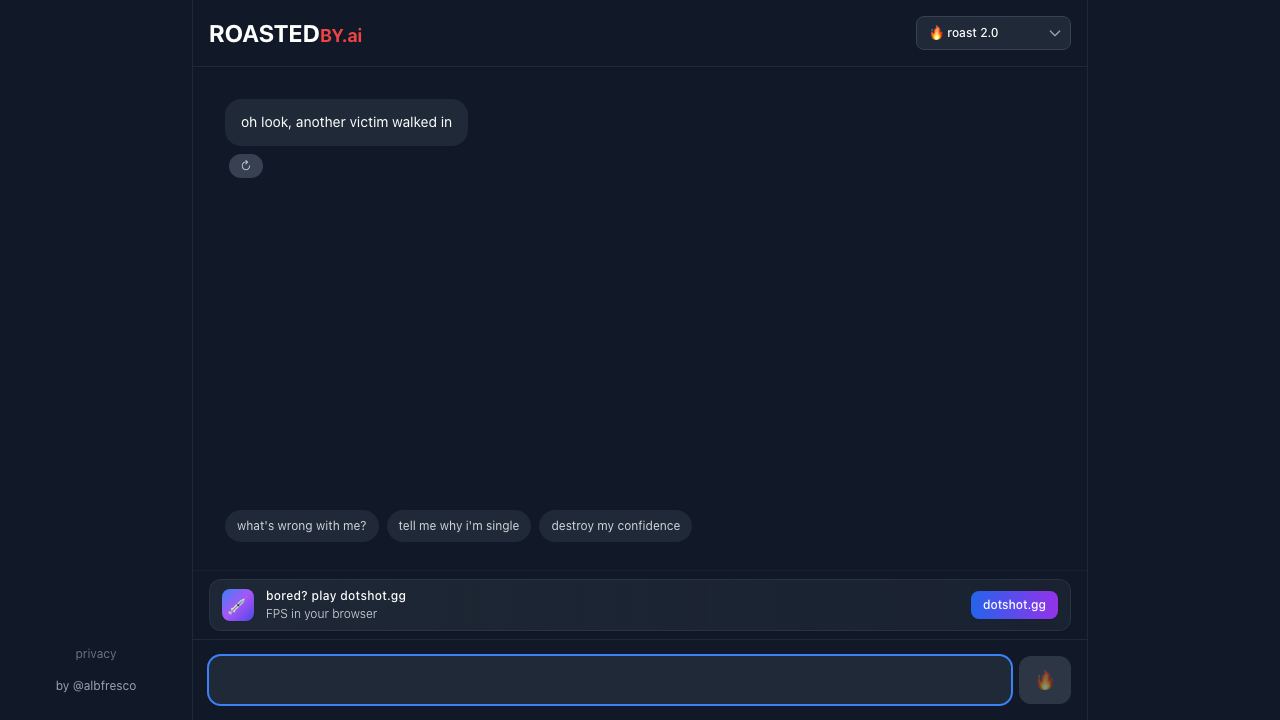 RoastedBy.ai website screenshot