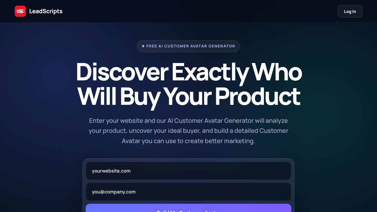 LeadScripts website screenshot