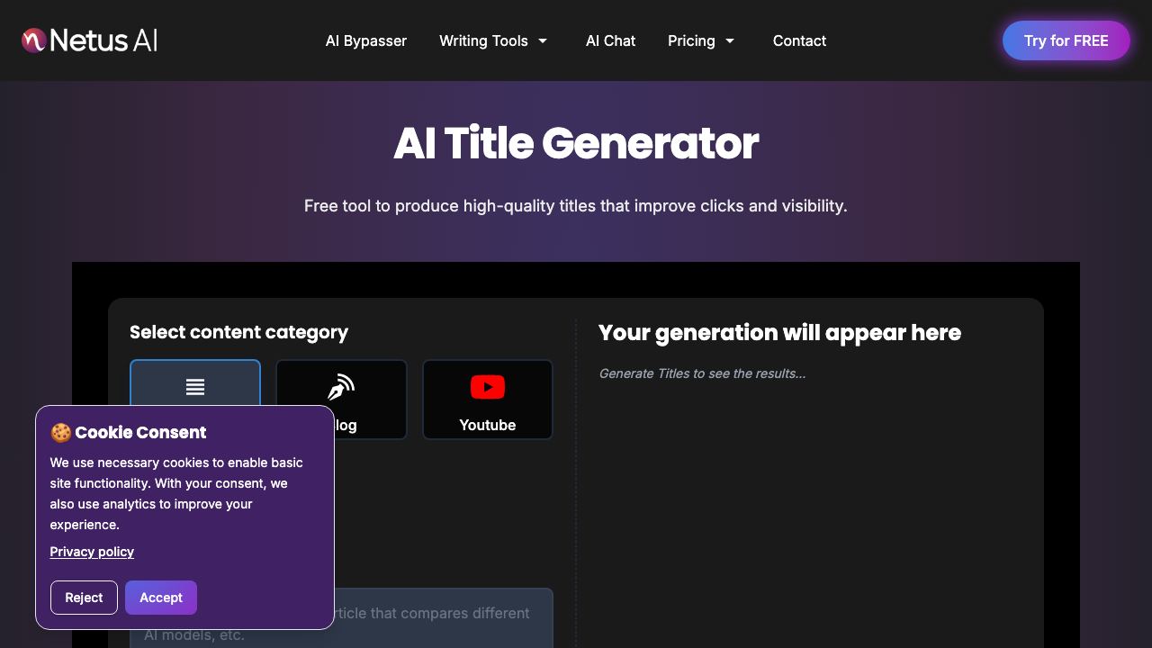 HeadlinesAI website screenshot