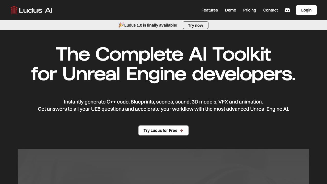 Ludus AI website screenshot