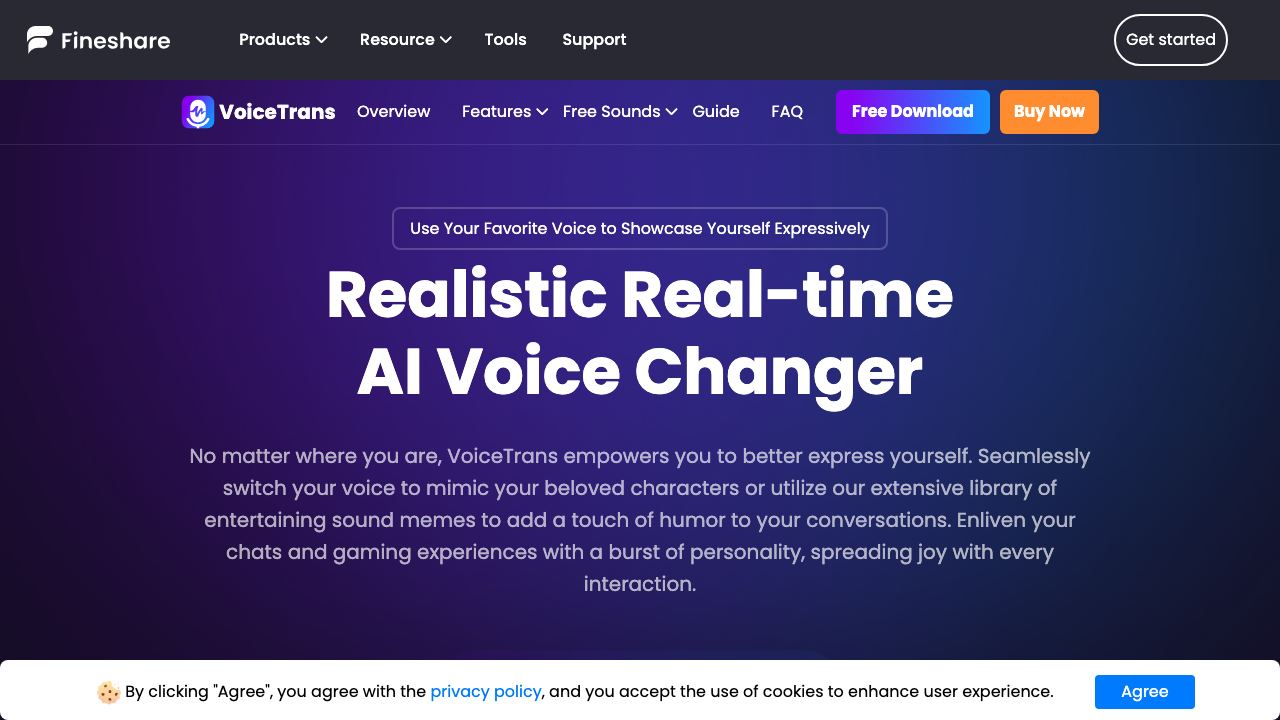 VoiceTrans 网站截图