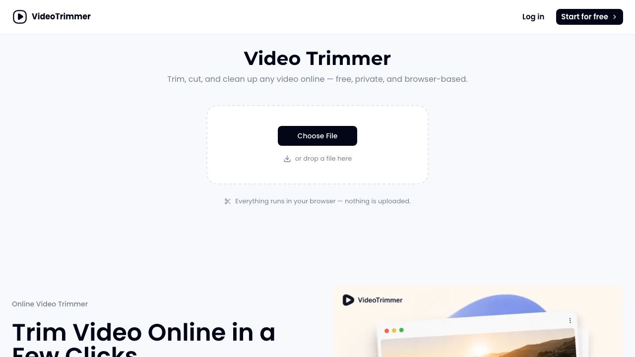 Video Trimmer 网站截图
