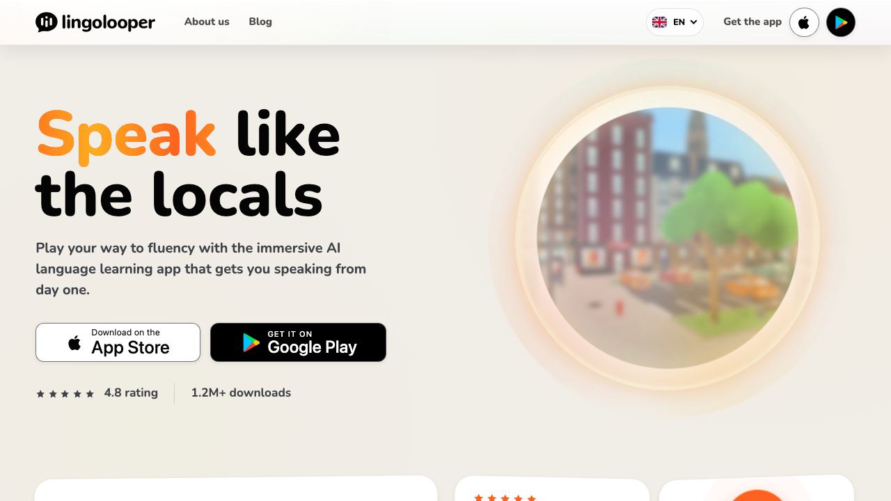 LingoLooper 网站截图