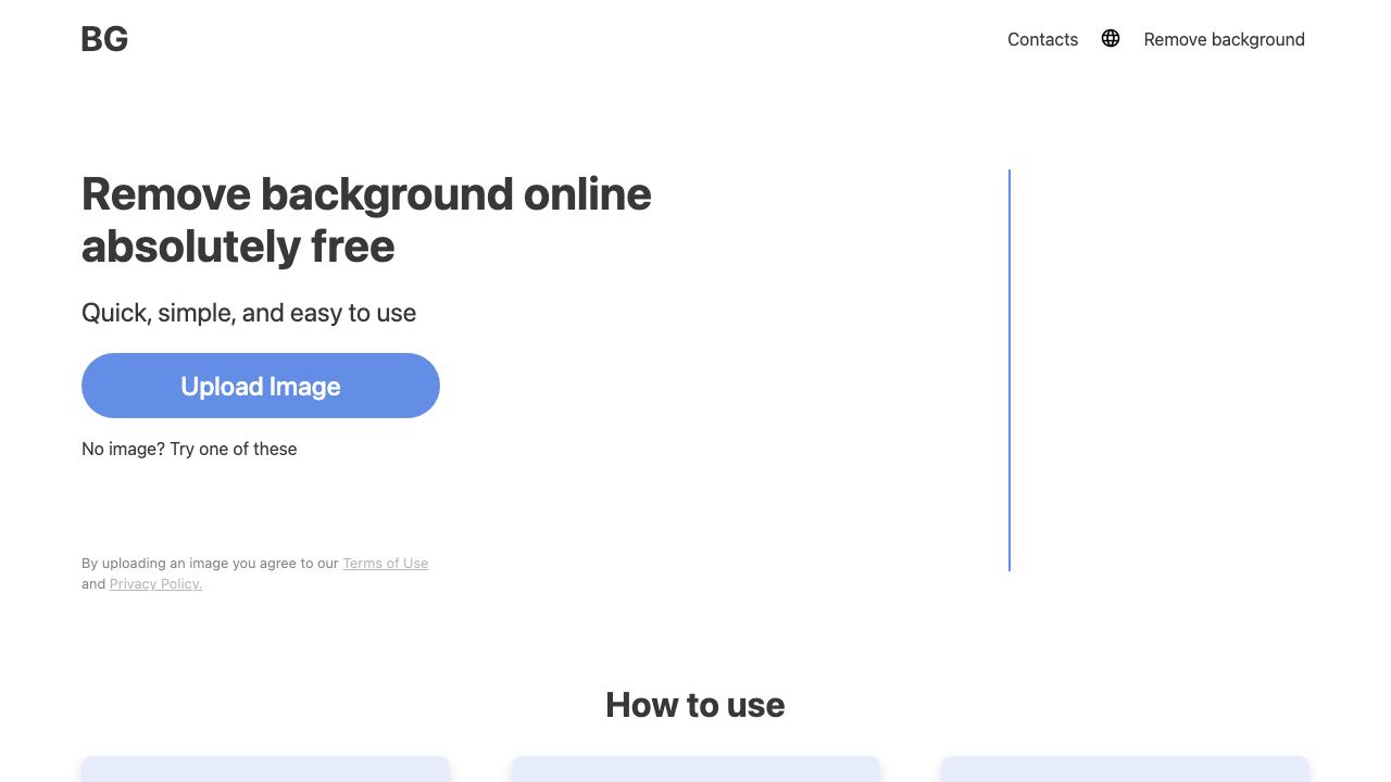 background-remover.com 网站截图