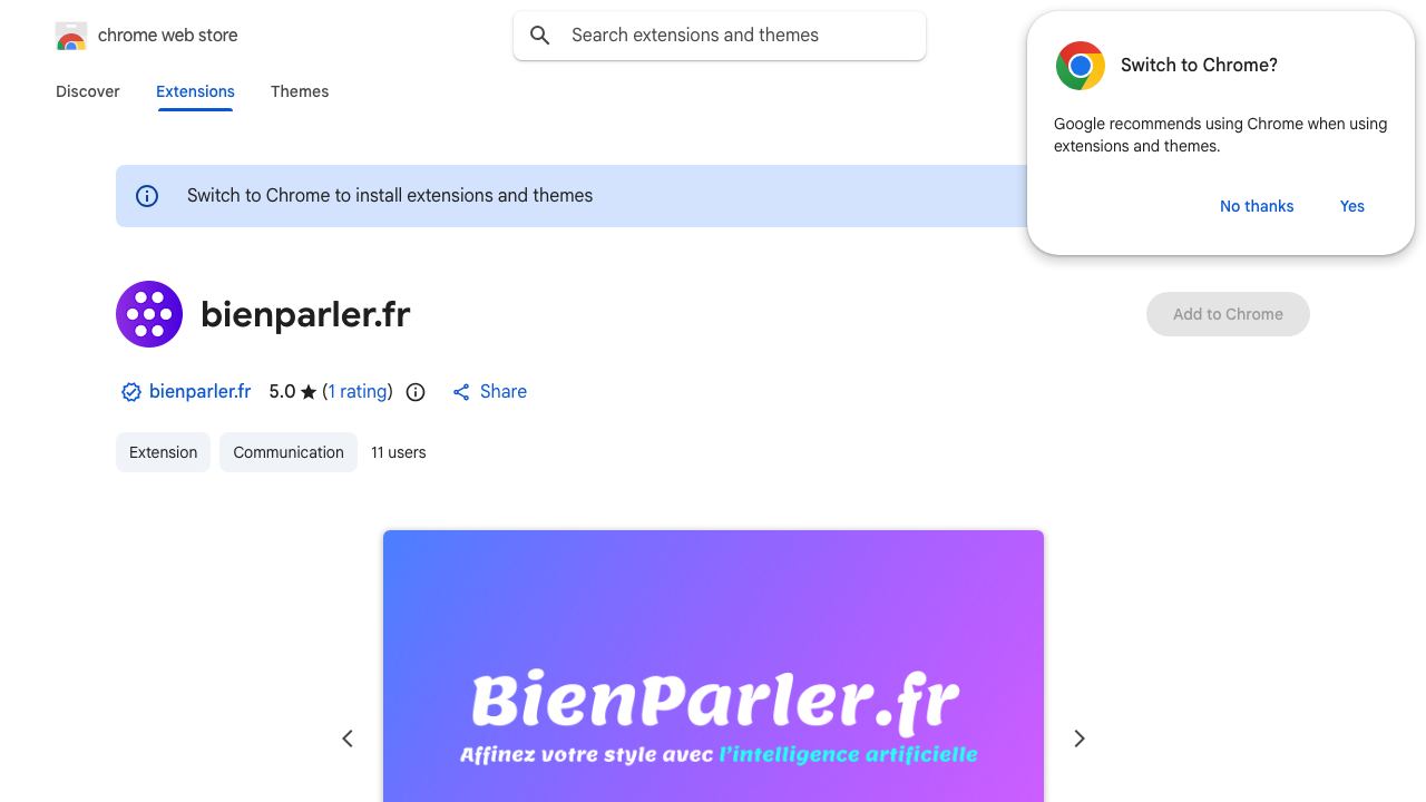 bienparler.fr 网站截图