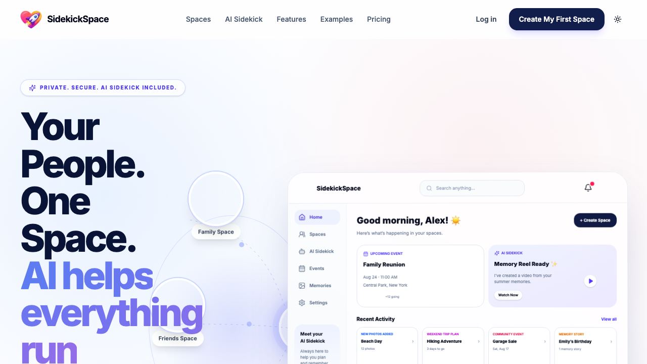 SidekickSpace 网站截图