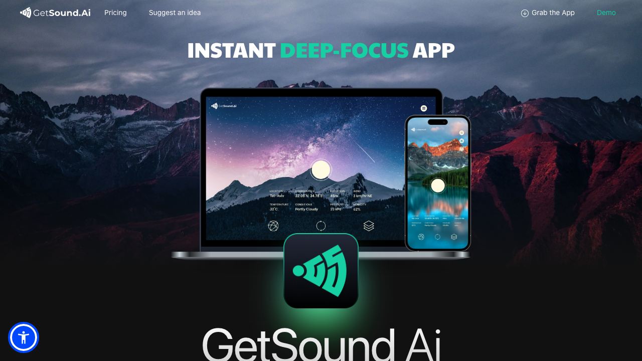 GetSound Ai 网站截图