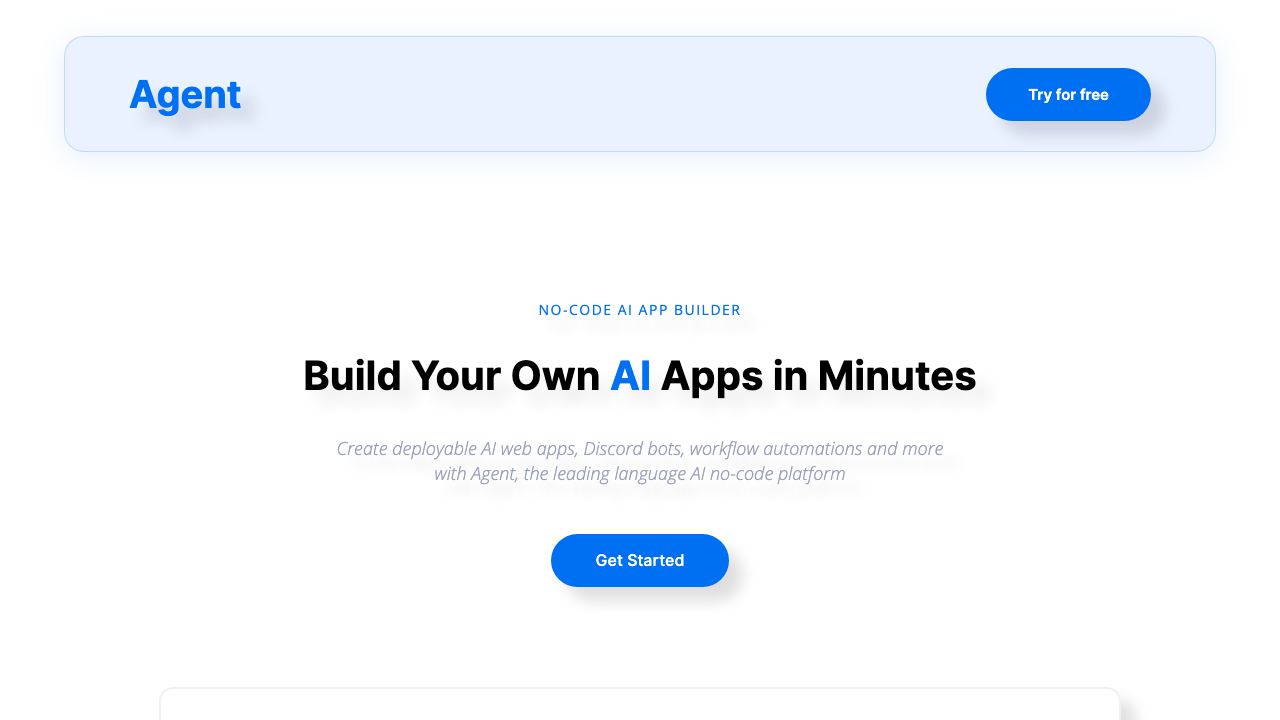 GPTAgent website screenshot