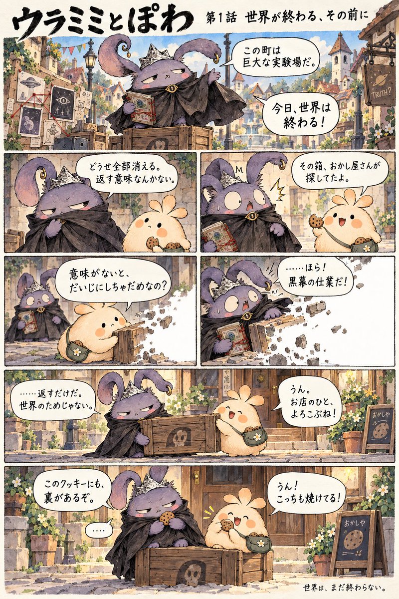 Nihilist Mascot Manga Poster