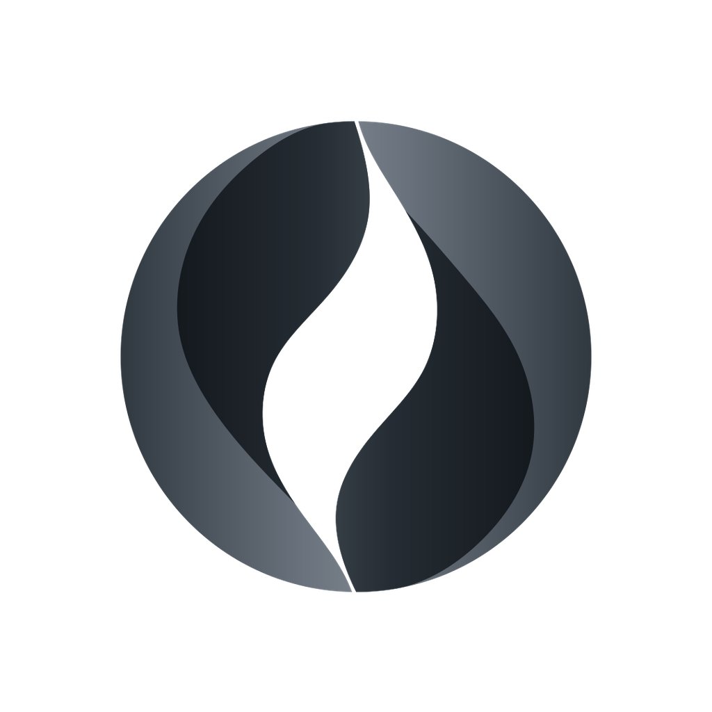Minimalist Dark Circle Logo