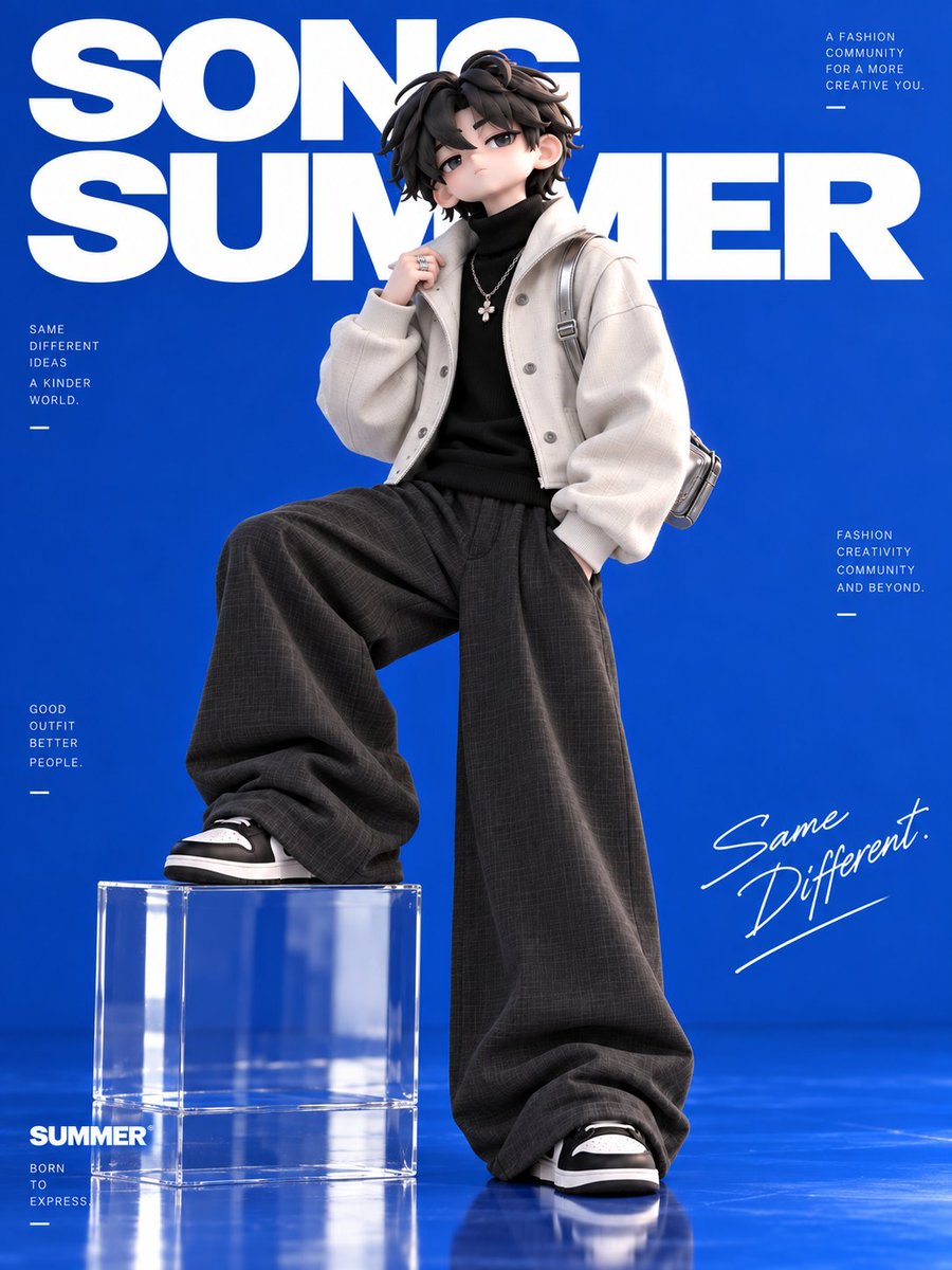 Song Summer 3D Anime Fashion Poster example