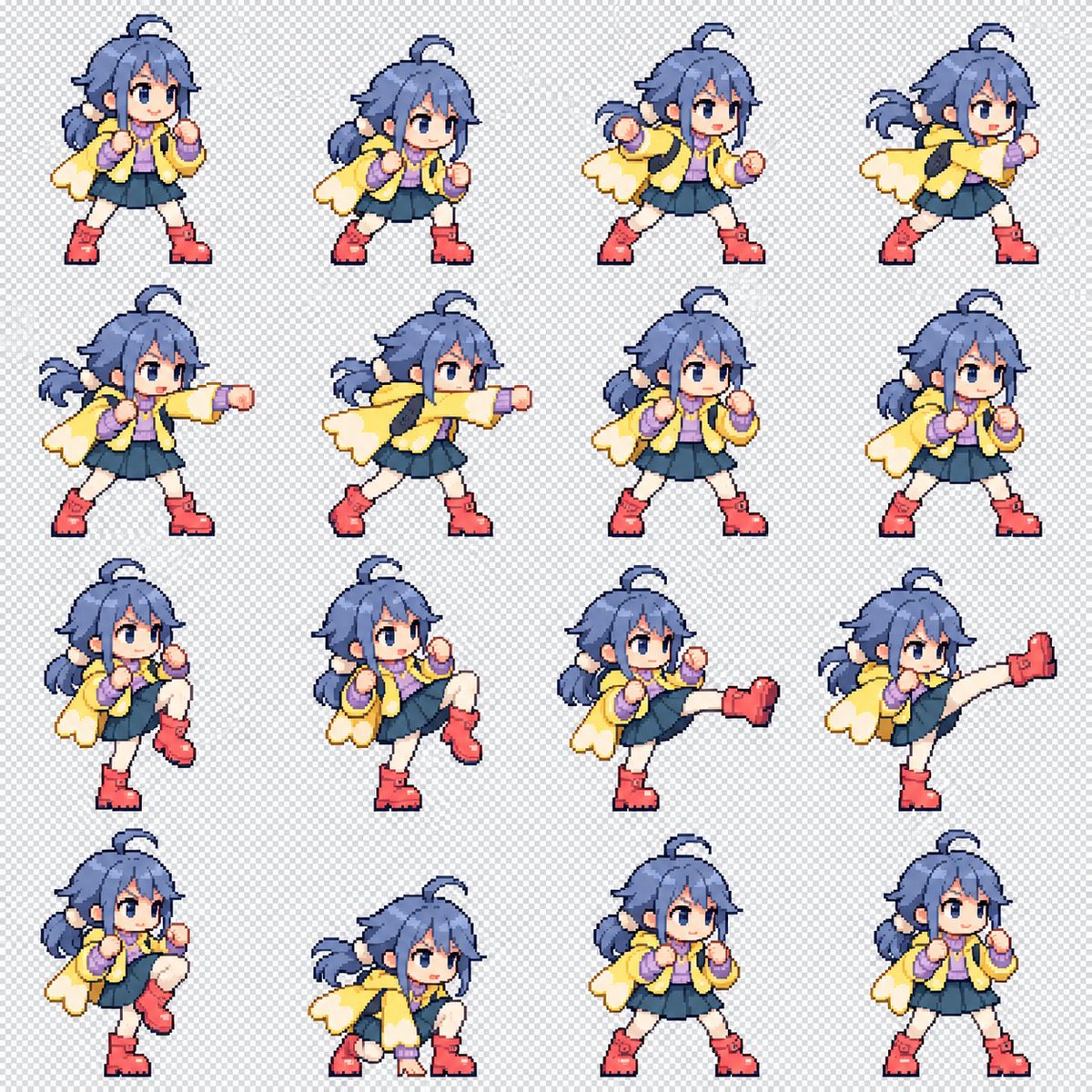 Chibi Fighter Sprite Sheet