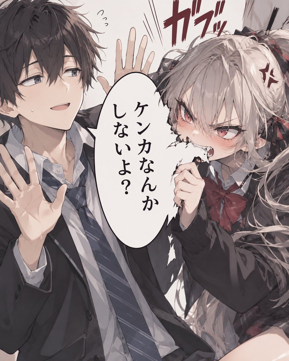 Manga Scene Character Interaction example