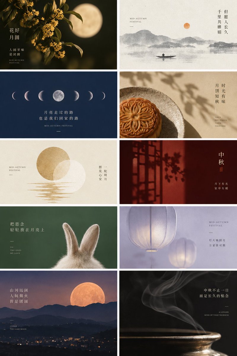 Mid-Autumn Festival Poster Collection example