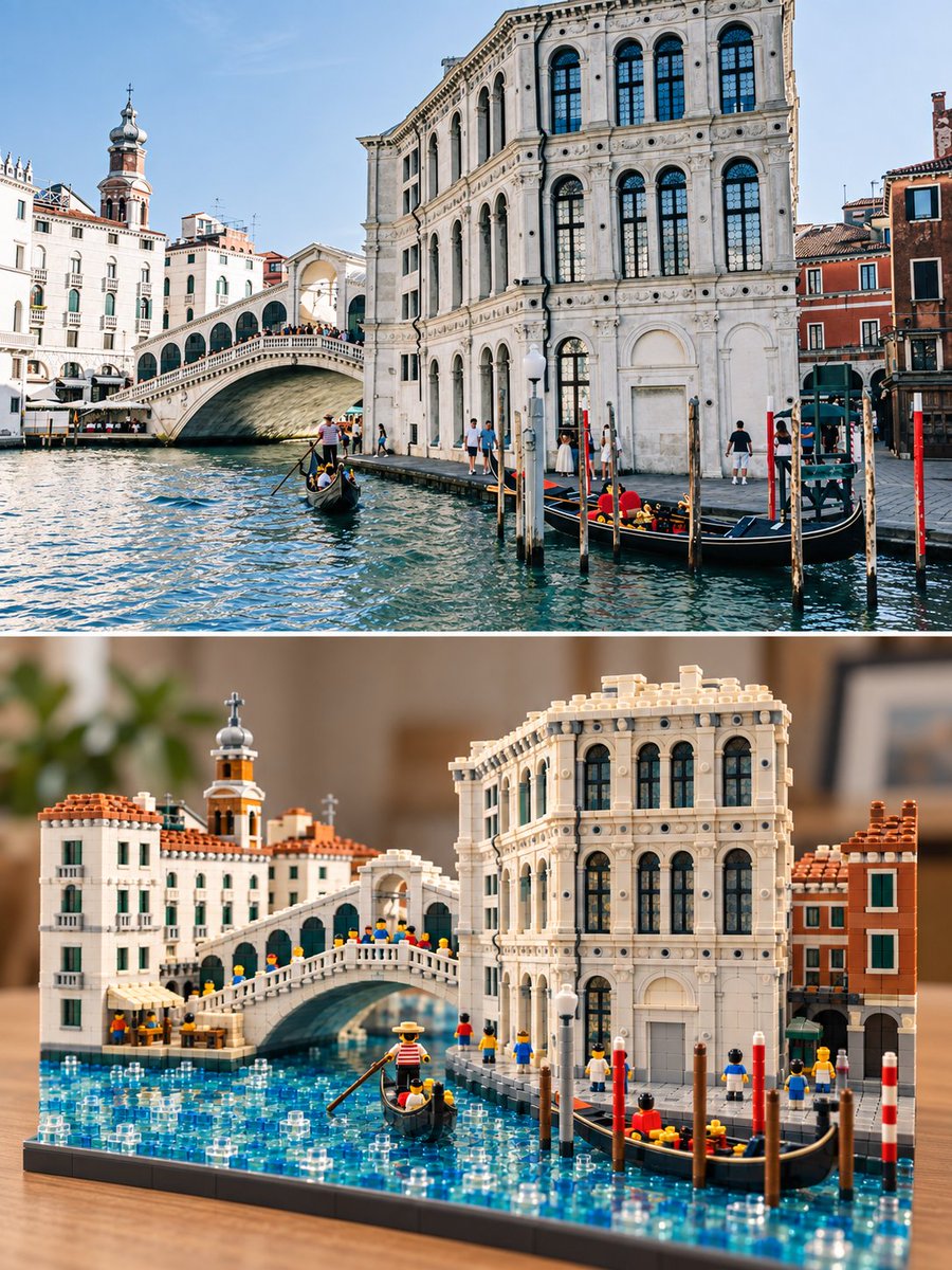 Travel Photo to Lego Model Poster