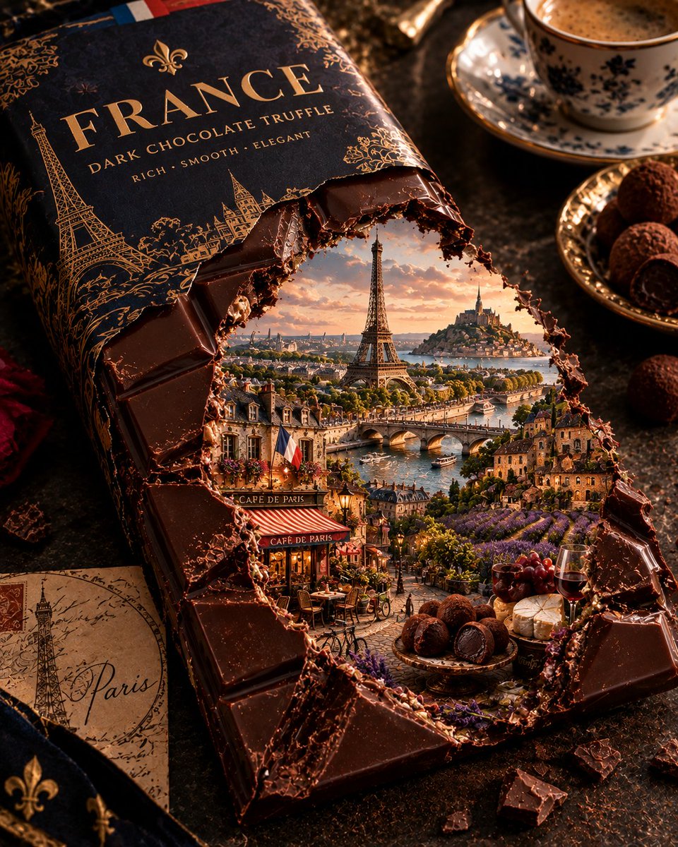 Country Chocolate Bar Art Prompt