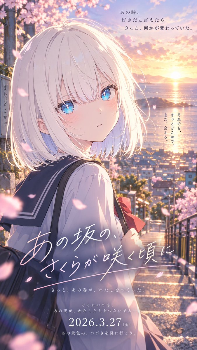 Cherry Blossom Anime Movie Poster example