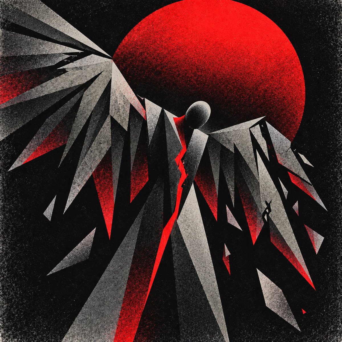 Abstract Geometric Angel Album Cover example
