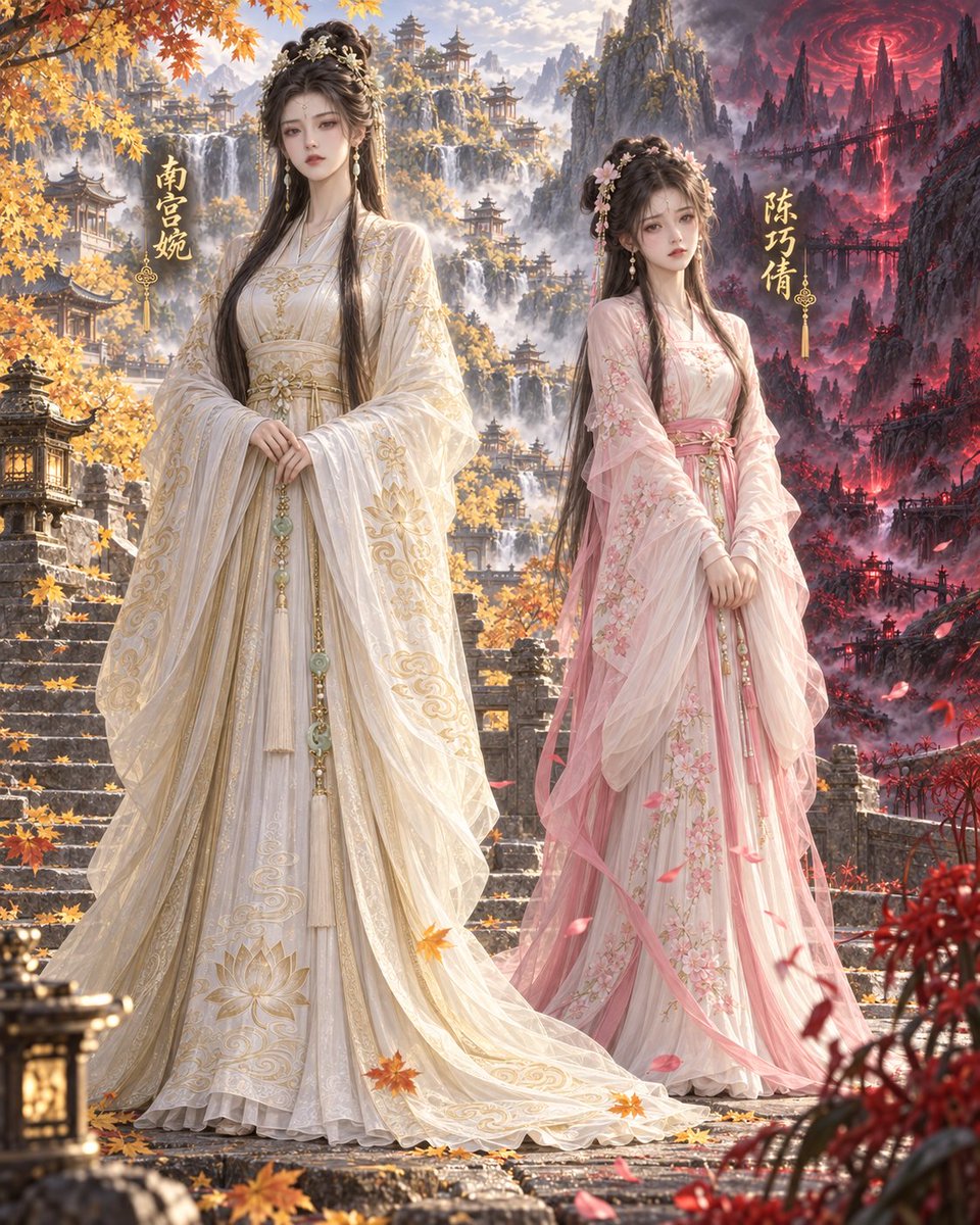 Two Xianxia Ladies in Autumn vs Hell Realm