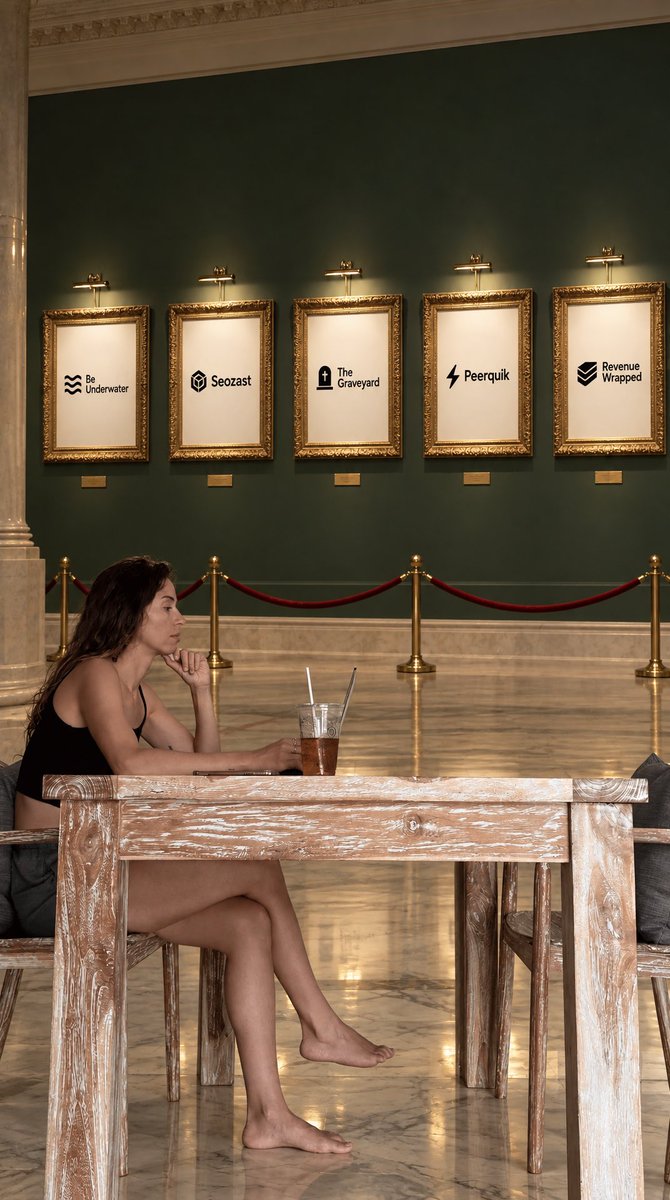 Gallery Café Startup Poster Scene