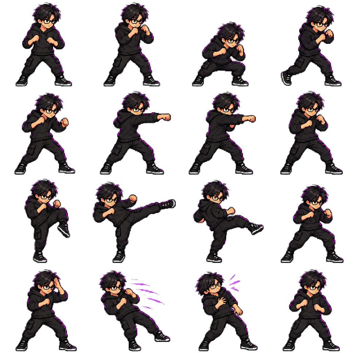 Pixel Art Animation Sprite Sheet