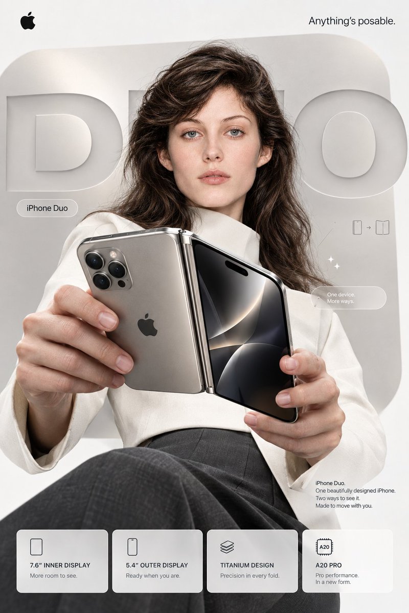 Apple-Style iPhone Duo Poster