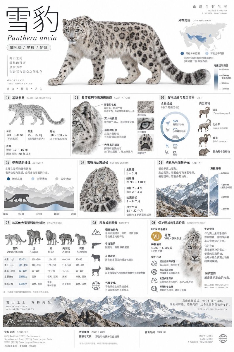 Snow Leopard Encyclopedia Card Prompt