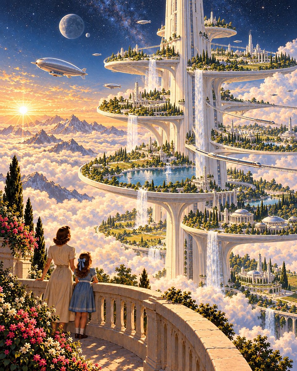 Fantastical City in the Clouds
