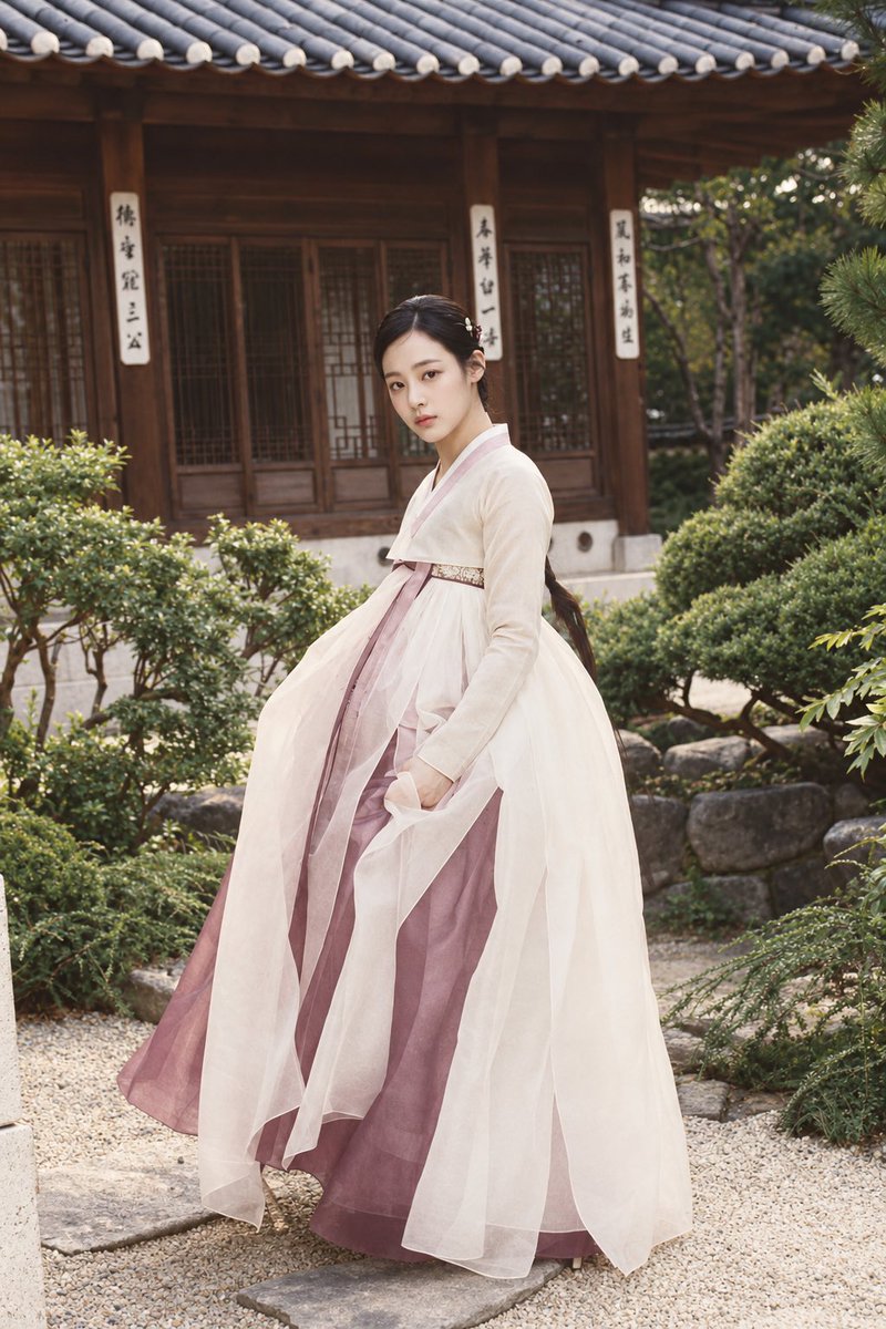 Korean Woman in Traditional Hanbok